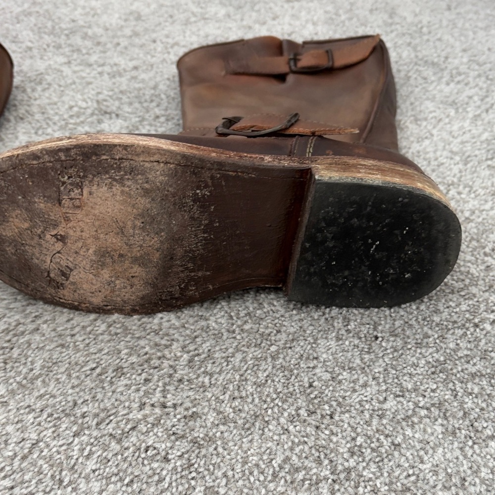 Freebird Brown Leather Combat Boots - Picture 2 of 4